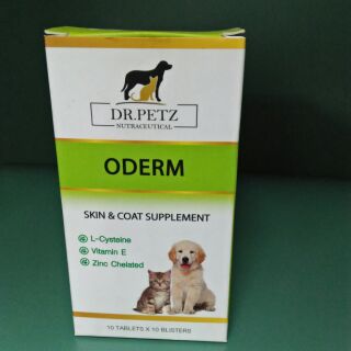 Thuốc viên kích thích mọc lông ở chó mèo Dr. Petz Oderm