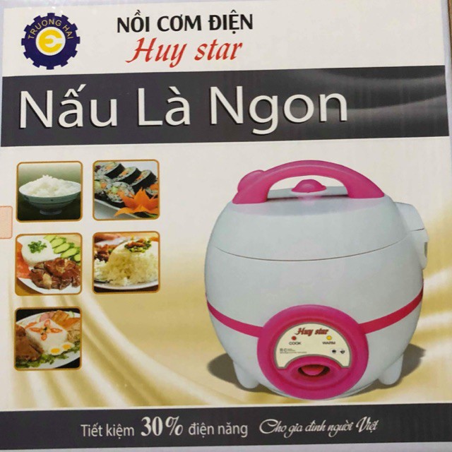 [Free Ship] Nồi Cơm Điện Huystar 0,8L Tiết Kiệm 30% Điện