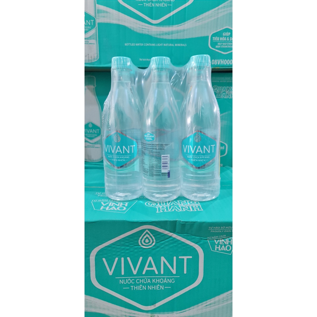 Thùng 24 chai Nước khoáng thiên nhiên Vivant 500ml/chai bổ sung khoáng và dưỡng chất