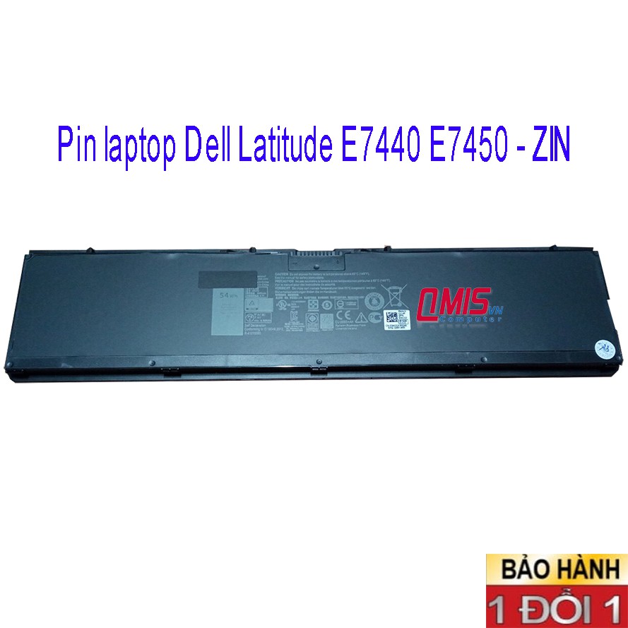 Pin laptop Dell Latitude E7440 E7450, 3RNFD 34GKR F38HT T19VW PFXCR G0G2M 909H5 – E7440 (ZIN) – 4 CELL