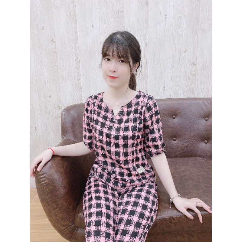 Quần áo cổ v kẻ xinh không nhăn | BigBuy360 - bigbuy360.vn