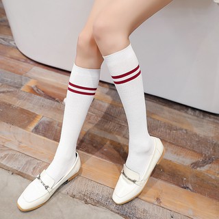 TẤT ( VỚ) DÀI DƯỚI GỐI TRẮNG SỌC ĐỎ SÀNH ĐIỆU TAT2401