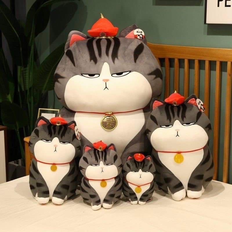 Gấu bông mèo hoàng thượng mắt hí siêu cute ,gấu bông nhập khẩu loại 1