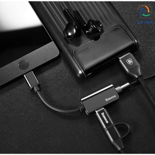 Cáp chuyển Type-C sang Audio 3.5mm + Type-C - Hiệu Baseus L40