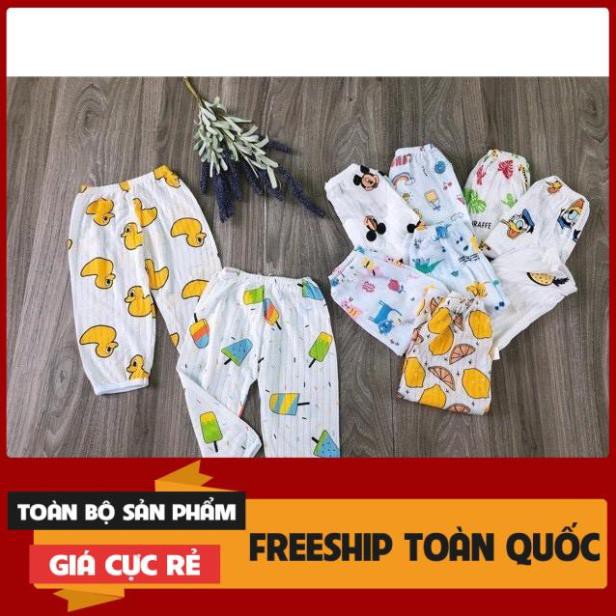 QUẦN DÀI COTTON GIẤY CHO BÉ THOÁNG MÁT, DỄ CHỊU