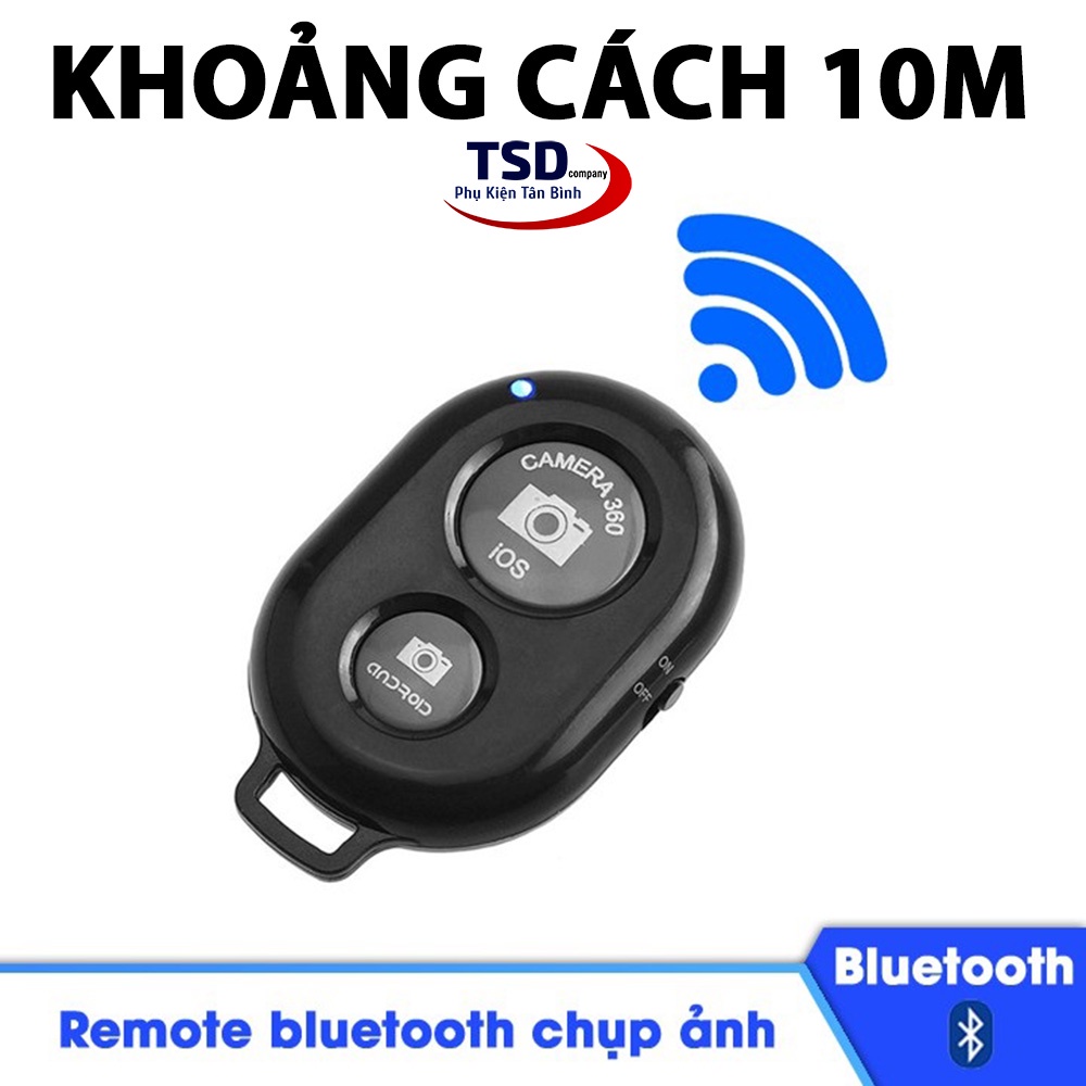 Remote Chụp Hình Smartphone, Iphone, Ipad - Nút Bấm Bluetooth