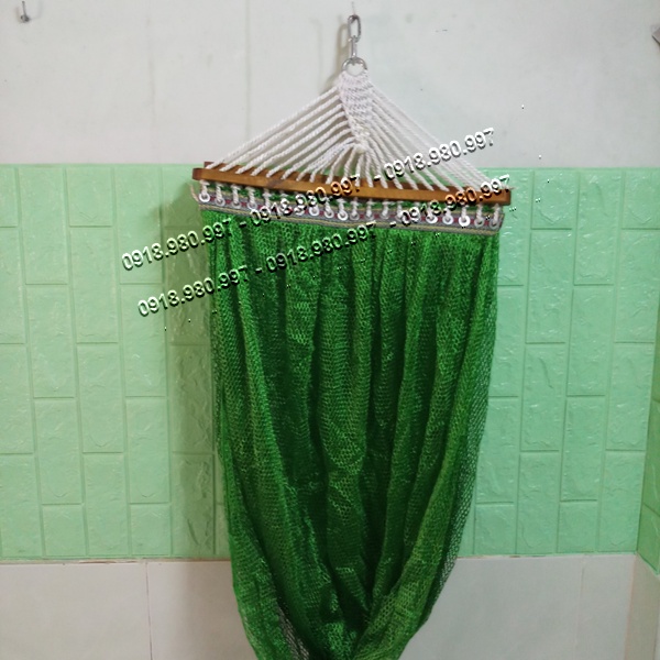 Lưới võng cán gỗ  - Võng lưới cán gỗ VCG01