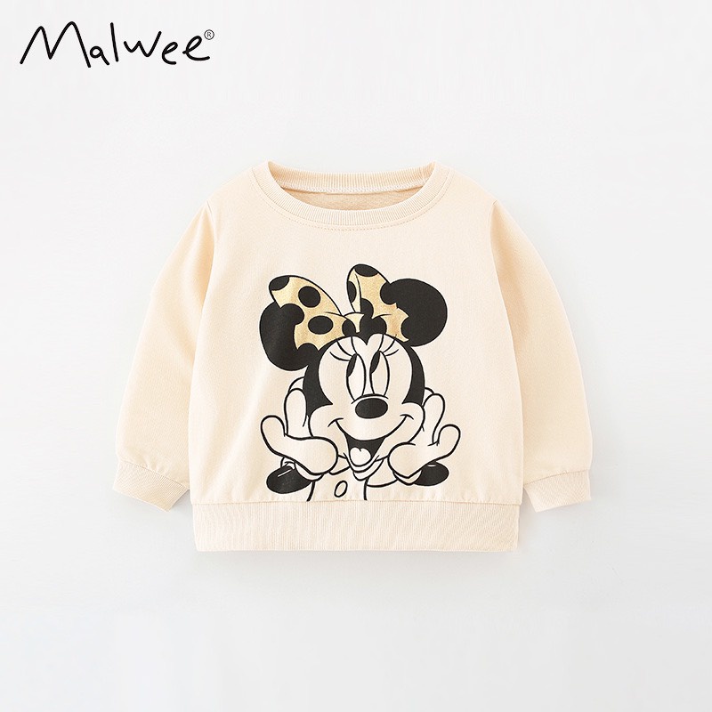 BST Áo Nỉ Little Maven, Malwee Hoạ Tiết Đáng Yêu Mẫu Mới 2023 Cho Bé Gái P6 - Jumping Beans Official Store