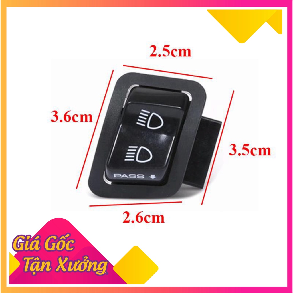 công tắc passing sh gắn cho mọi xe honda như ab, vision,lead,wave..  (Ảnh Sp thật)