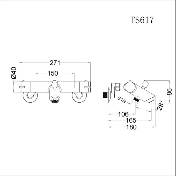 Sen tắm nhiệt tự động TS617 Caesar