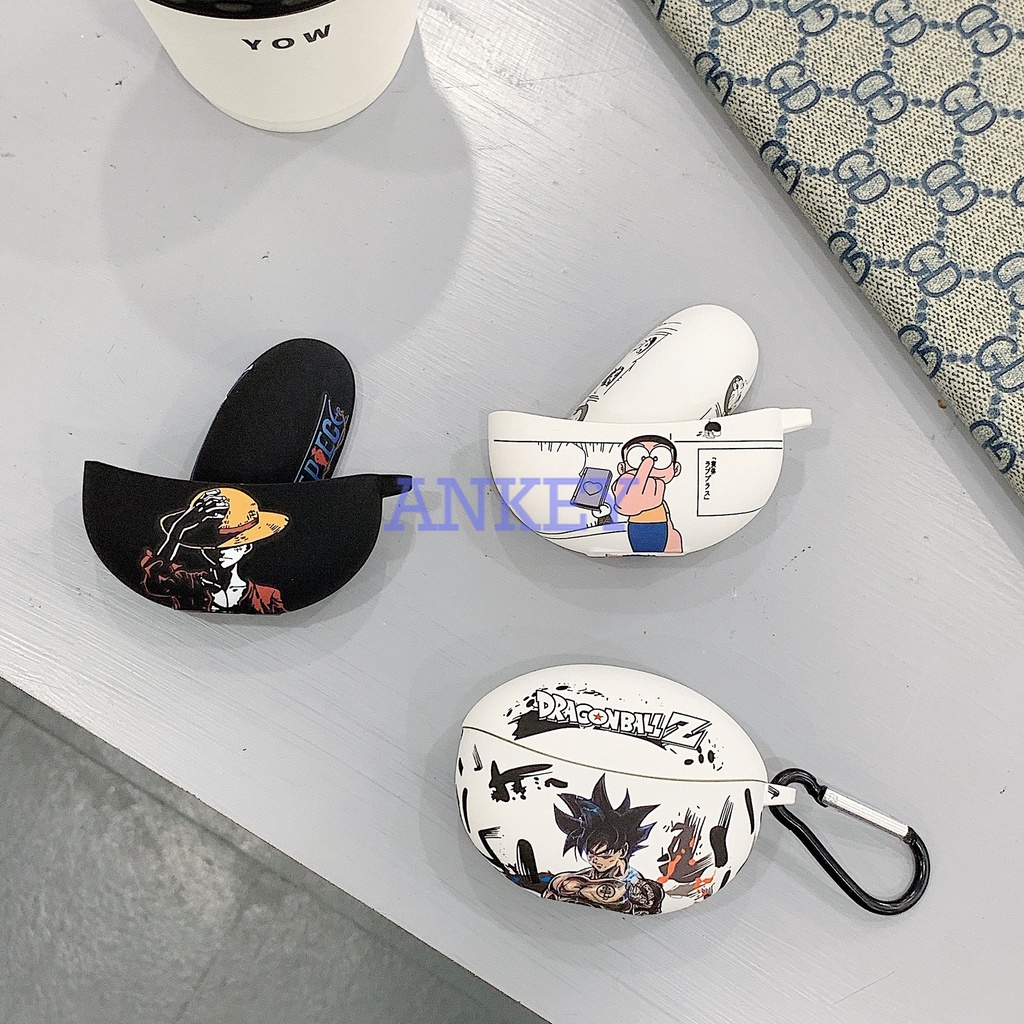 OPPO Enco Air 2 Pro / X2 Vỏ Bảo Vệ Hộp Sạc Tai Nghe Bằng Silicon Chống Sốc Hình Pikachu Hoạt Hình Có Móc Khóa