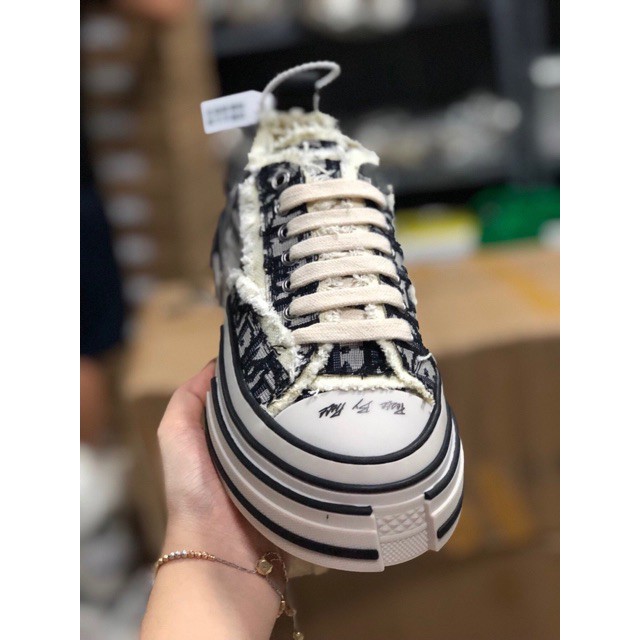 Giày sneaker XVESSEL rách DIO HOT TREND 2021 X VESSEL rách phiên bản 1970s Giày Sneaker Vessel đế cao su Nam nữ