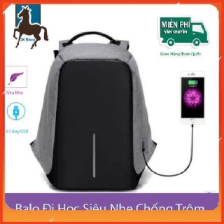 🎒  Balo đi học Thời Trang Nam Nữ Cao Cấp.Ba lô Phong Cách Hàn Quốc Có Sạc Điện Thoại, Chống Nước, Siêu Nhẹ [SKM]