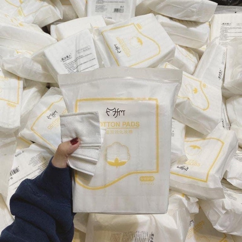BÔNG TẨY TRANG 3 LỚP 222 MIẾNG NATURAL COTTON PAD - MẪU MỚI NĂM 2022 - CHẤT LIỆU TỐT HƠN