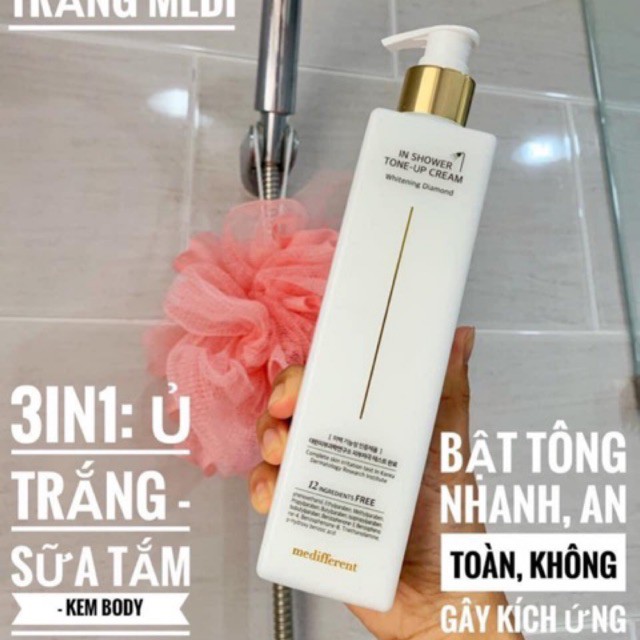 Sữa Tắm Truyền Trắng Medifferent In Shower Tone Up Cream