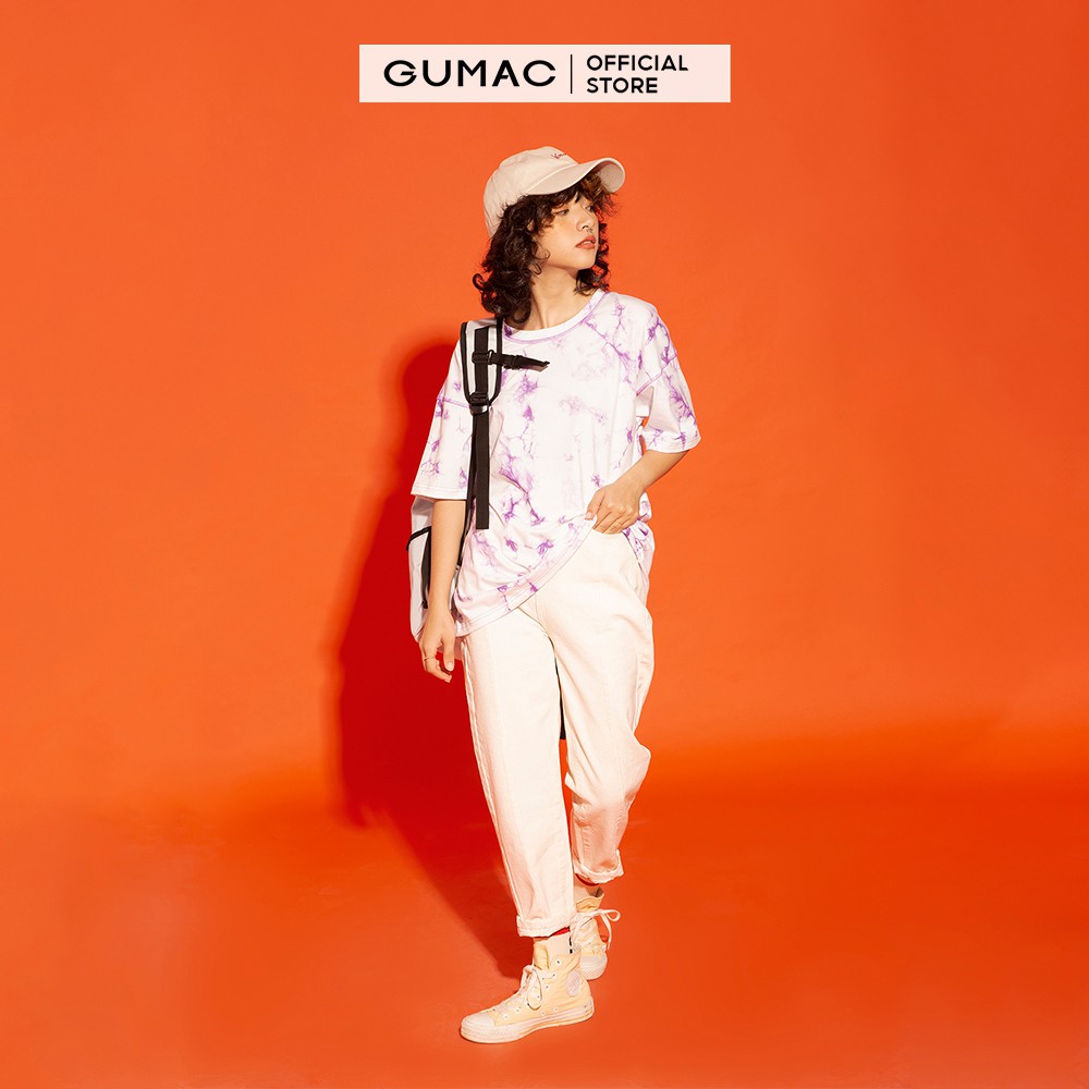 Quần Baggy nữ chạy gân GUMAC màu trắng, đủ size, thiết kế basic, phong cách Hàn Quốc, năng động, trẻ trung QJA12186 | BigBuy360 - bigbuy360.vn