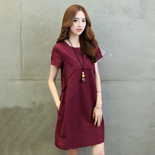 Đầm suông nữ đẹp có túi đi làm dành cho người giấu bụng size từ m - 4xl