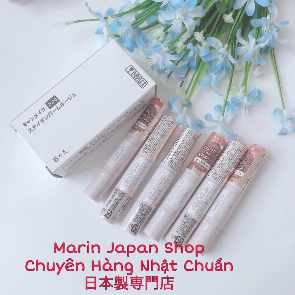 (Sẵn,Hàng mới) Son Dưỡng có màu -Stay-On Balm Rouge hẵng Canmake Nhật Bản