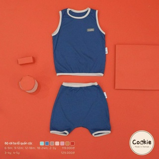 Bộ áo ba lỗ quần cộc trẻ em Cookie