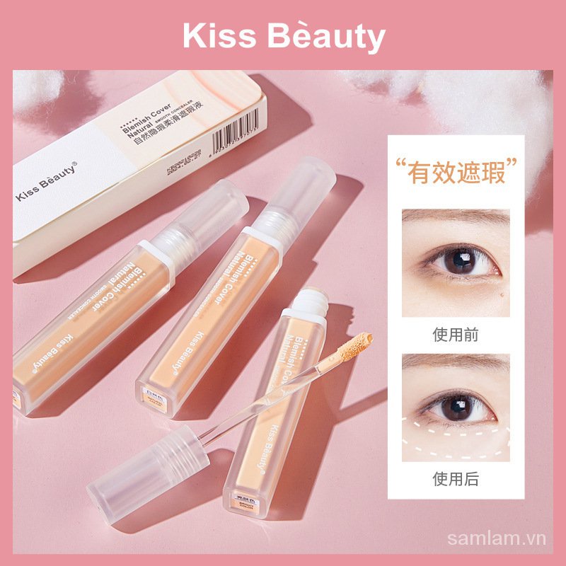 [Hàng mới về] Kem Che Khuyết Điểm Kiss Beauty Che Phủ Quầng Thâm Làm Trắng Sáng Da Trang Điểm Lâu Trôi | BigBuy360 - bigbuy360.vn
