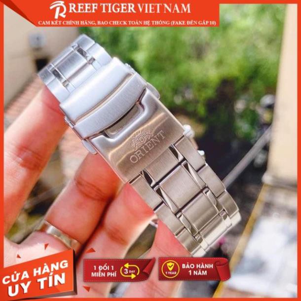 Đồng hồ nam Orient FEU07008DX máy cơ Automatic, kính mineral chịu lực, lịch vạn niên, lịch thứ-ngày, case 43mm