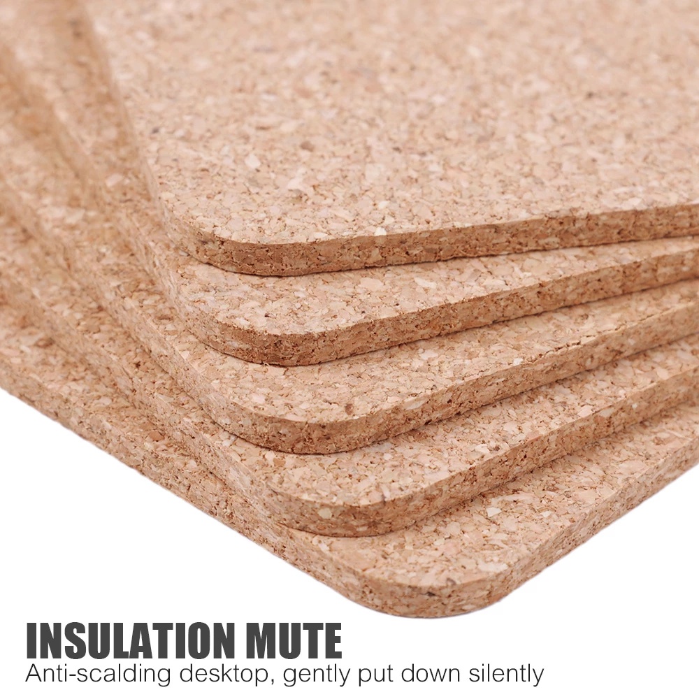 Đế Lót Ly Hình Tròn / Vuông Bằng Nút Bần Tự Nhiên Đường Kính 9cm Tiện Dụng Cho Nhà Bếp / Văn Phòng