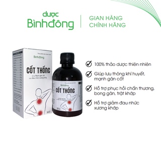 Bình Đông Cốt Thống chai 280ml - Hỗ trợ phục hồi sau chấn thương, bong gân, trật khớp