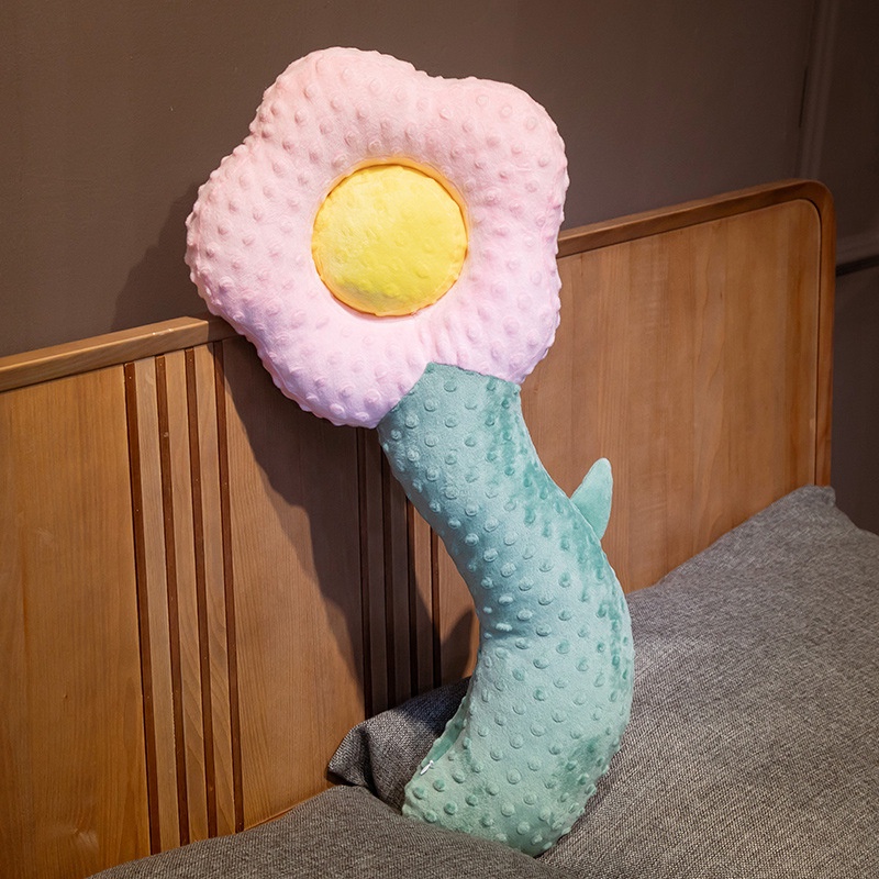 Gối Ôm Dài Hình Hoa Hướng Dương Phong Cách Bắc Âu Mới