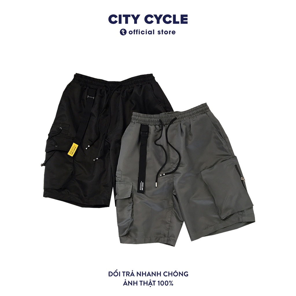 Quần short nam nữ chất gió có dây rút City Cycle - Quần đùi nam nữ Unisex vải dù cao cấp Local Brand