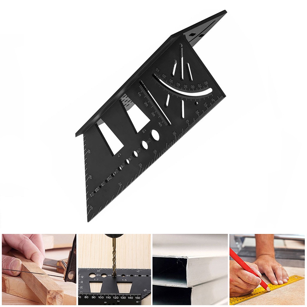 Thước Đo Góc 3D 45 + 90 Độ Hình Chữ T Chuyên Dụng Cho Làm Mộc