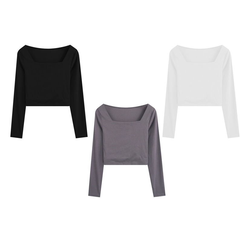 Áo Thun Nữ Dài Tay Cổ Tròn Thời Trang Hàn