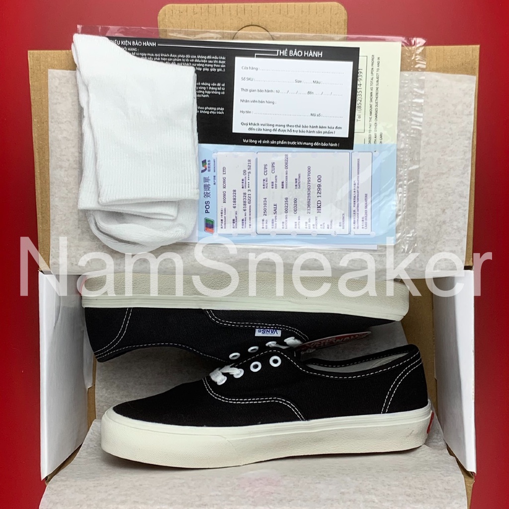 [Hàng TRUNG] Giày vans vault đen (Vans vault authentic) (Chụp Tại Shop)