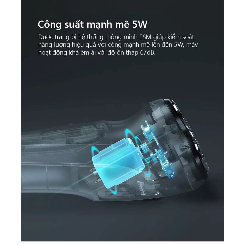 Máy Cạo Râu Enchen BlackStone🔰 Máy Kháng Nước IPX7 Tiện Lợi