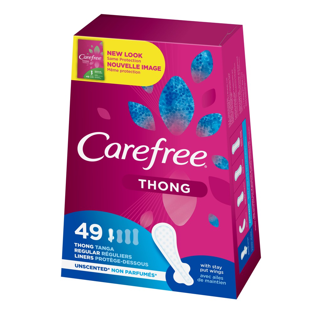 Băng vệ sinh hàng ngày (cho quần lọt khe) Carefree 49 miếng