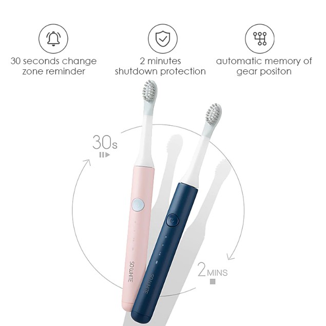 Bàn chải điện Xiaomi Pin jing So White Sonic Electric Toothbrush Vệ sinh đánh răng  làm sạch lợi nướu chống nước an toàn