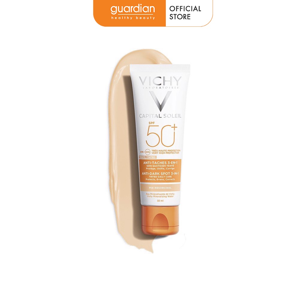 Kem Chống Nắng Ngăn Sạm Da, Giảm Thâm Nám Vichy Ideal Soleil Anti-Dark Spots SPF50+ 50ml