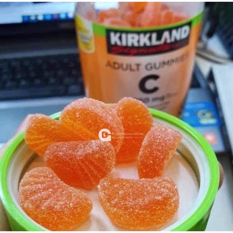 [Hàng Mỹ Air] Kẹo dẻo vitamin c 250mg kirkland 180 viên date xa