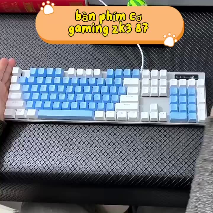 Bàn phím cơ gaming có dây có led rgb blueswitch TKL và fullsize ZK3 87  104 phím | BigBuy360 - bigbuy360.vn