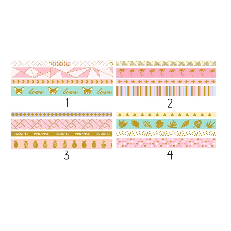 SET Tape Bling Bling 4 cuộn - 4 mẫu siêu xinh
