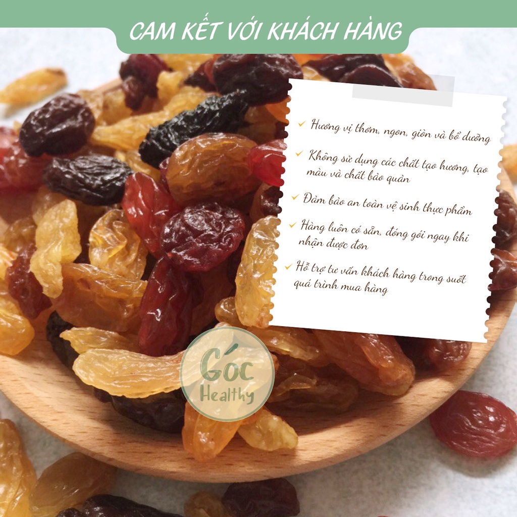 Nho đen chile sấy khố Góc Healthy, bổ sung vitamin ăn kiêng giảm cân