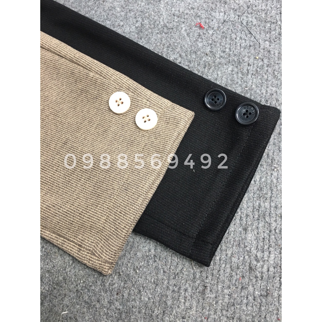 Quần bầu thu đông Nỉ Khuy chất liệu nỉ tăm ấm áp co dãn rất tốt, có size tới 75kg