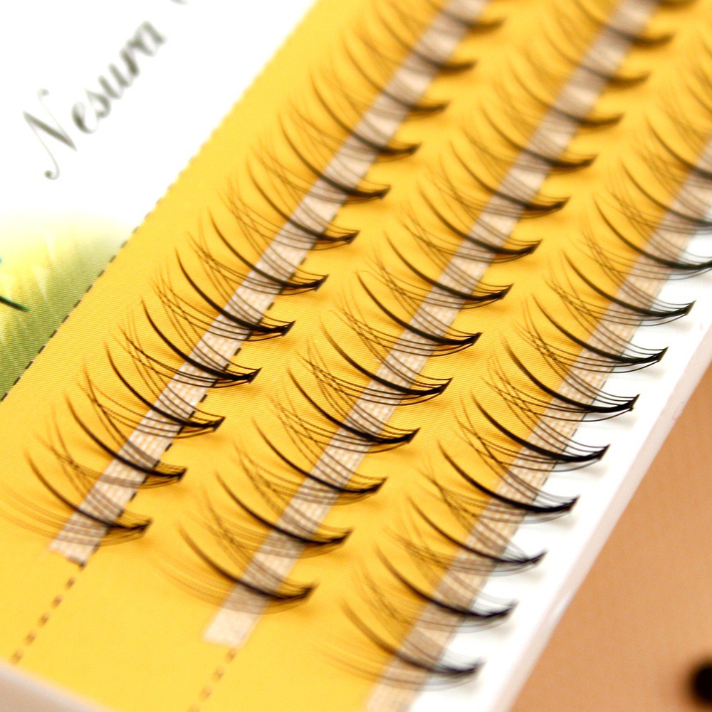 [Hàng mới về] Bộ 60 Lông Mi Giả Nối Dài Trang Điểm Tự Nhiên Thời Trang Cho Nữ