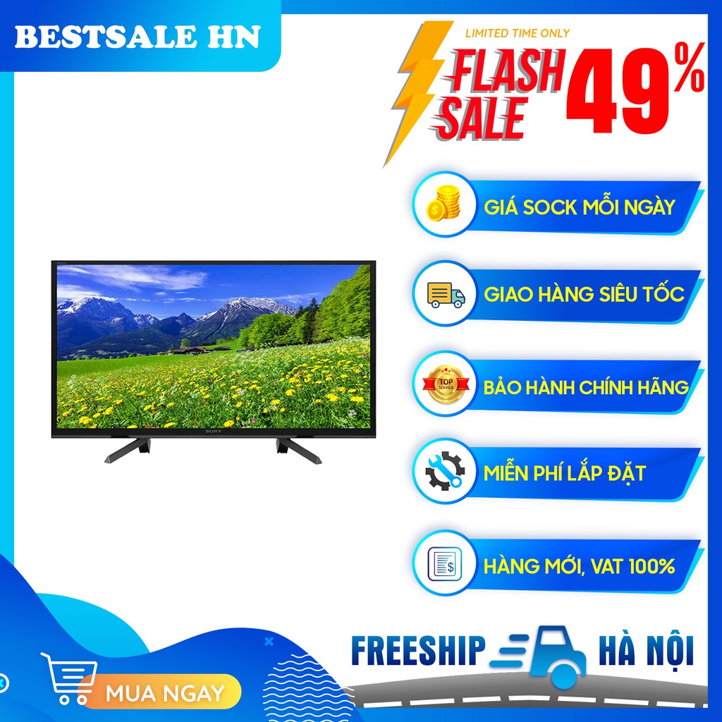 Smart Tivi Sony 32 inch 32W610G Mẫu 2019 - Hệ điều hành Linux, Công nghệ hình ảnh HLG - HDR10