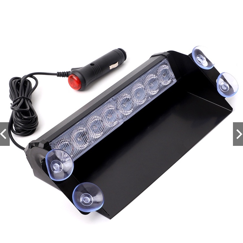 Đèn chớp Police xanh đỏ 12V 8W 8 LED gắn kính cho xe cảnh sát, quân sự, xe ưu tiên. | BigBuy360 - bigbuy360.vn