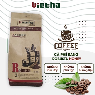 Cà phê hạt rang robusta honey rang mộc nguyên chất thượng hạng