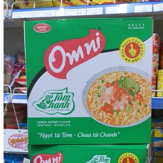 Thùng mì tôm chanh Omni 30gói * 75g