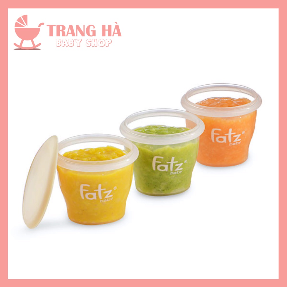 Bộ 3 Cốc Trữ Thức Ăn Dặm Cho Bé Fatzbaby 85ml FB0010N