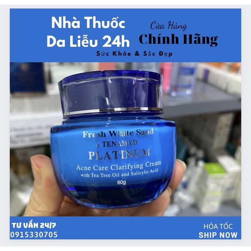 Kem dưỡng dành cho da mụn Tenamyd Platinum Acne Care Clarifying Cream 60g