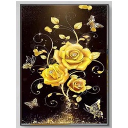 tranh thêu chữ thập hoa hồng e130 (50x80) cm