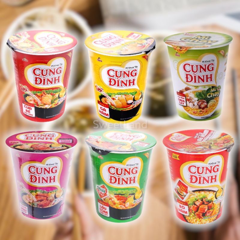 Mì cốc Cung Đình vị gà hầm, tôm và sườn heo